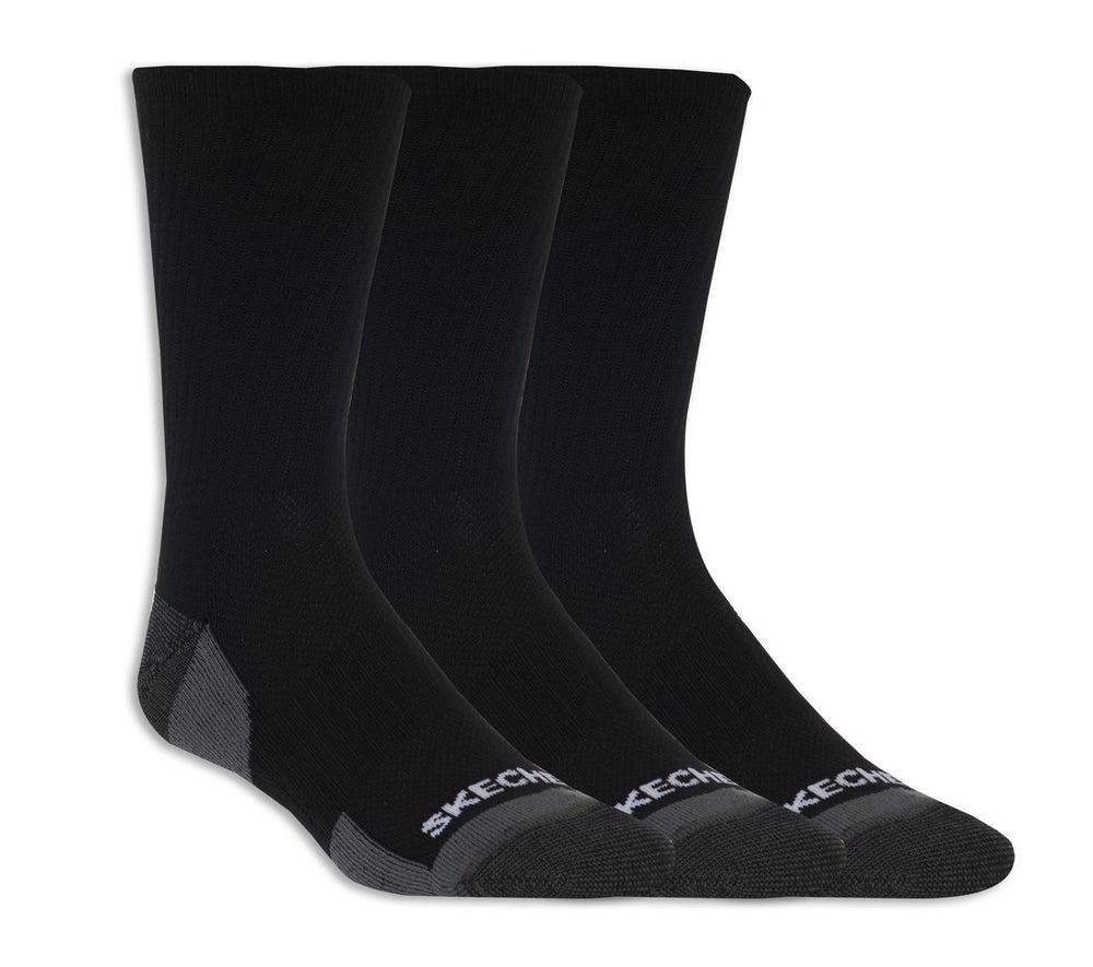 Skechers 3 Pack Half Terry Crew Socks