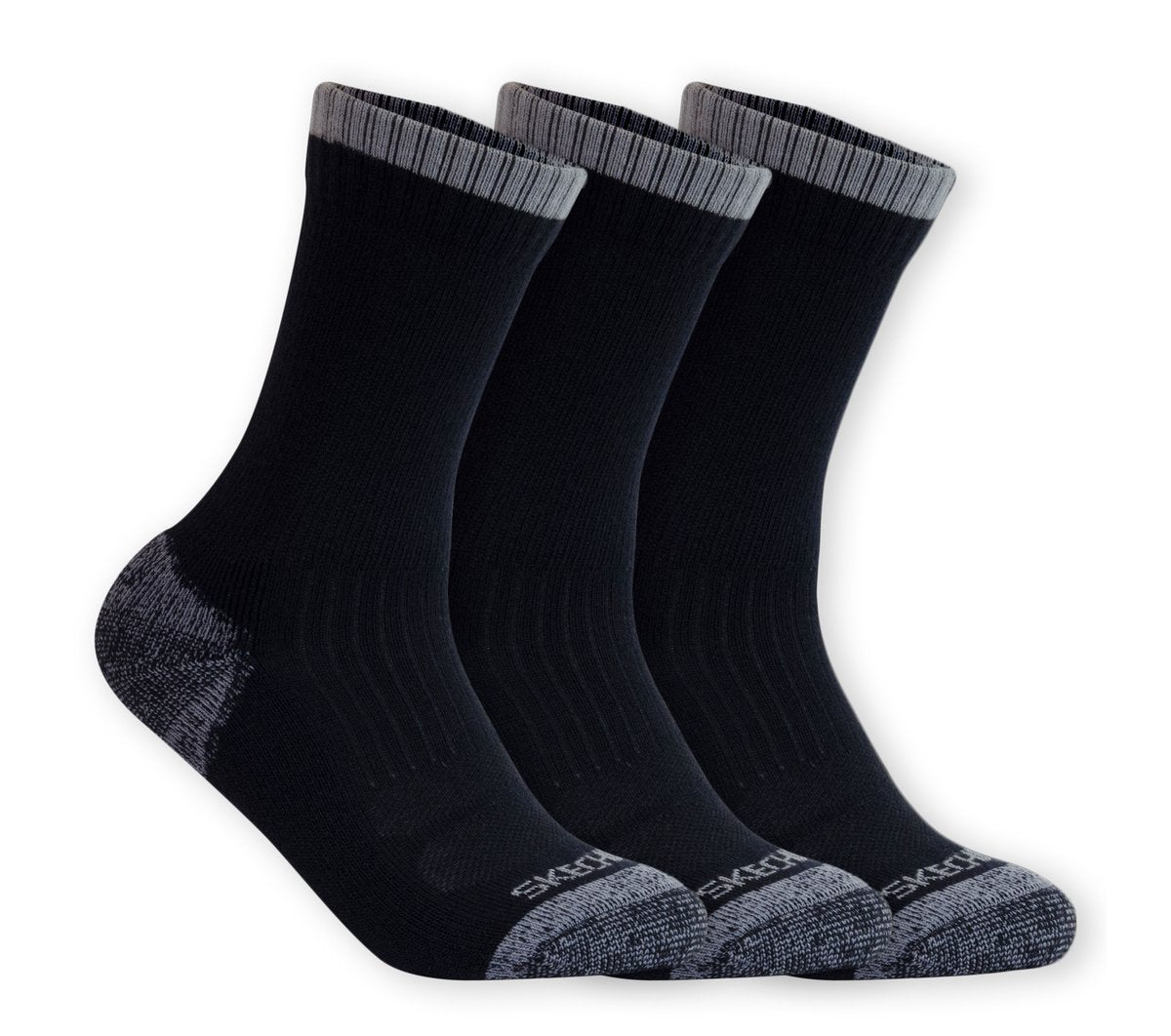 Skechers 3 Pack Half Terry Work Crew Socks