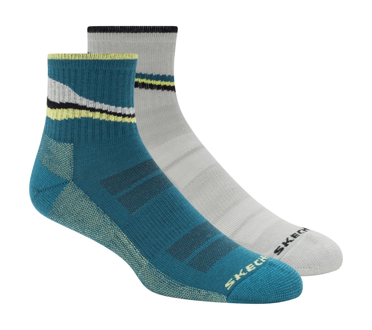 Skechers 2 Pack Men's Quarter Trail Socks