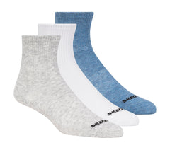 Skechers 3 Pack Boys' Crew Cotton Socks